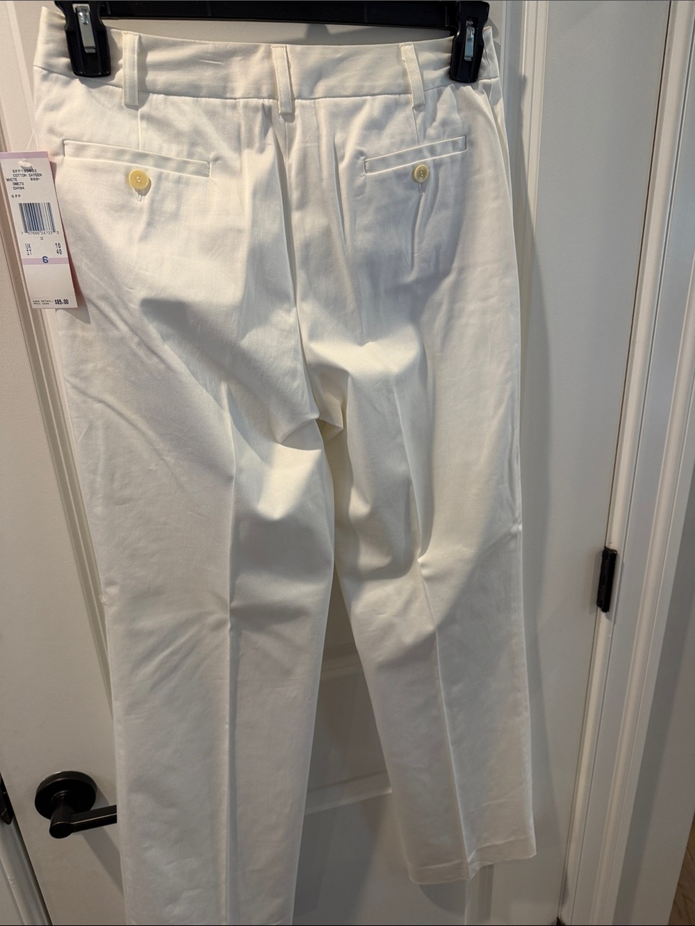Anne Klein White Zip-Front Utility Pantsuit - Picture 6 of 6